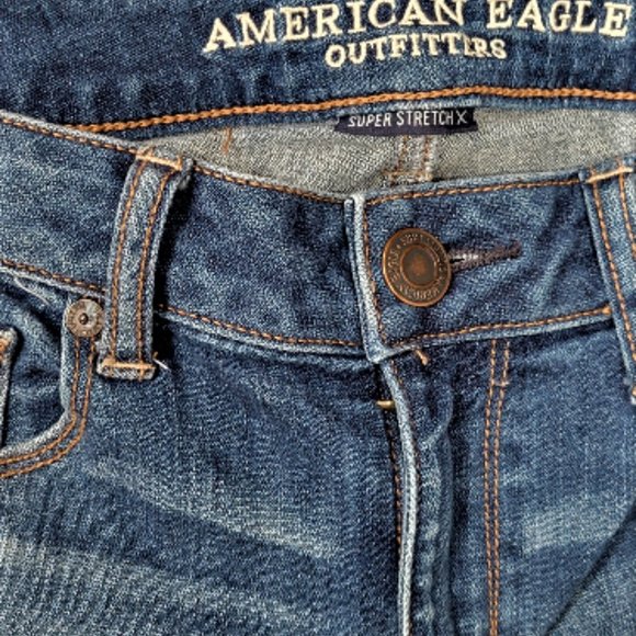 AMERICAN EAGLE OUTFITTERS Super Stretch X Distressed Skinny Jeans Size … - Picture 4 of 9